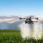 T100 Spraying a Field